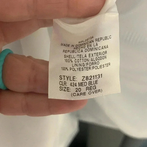 Boys Izod Blue And White Pinstripe Blazer Size 20 Regular NEW WITH TAGS!!! - Picture 8 of 10